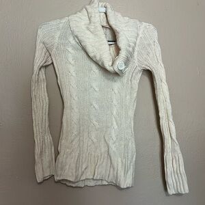 Red Camel Womens Sweater  V Neck with buttons Pullover Long Sleeve. Size Small